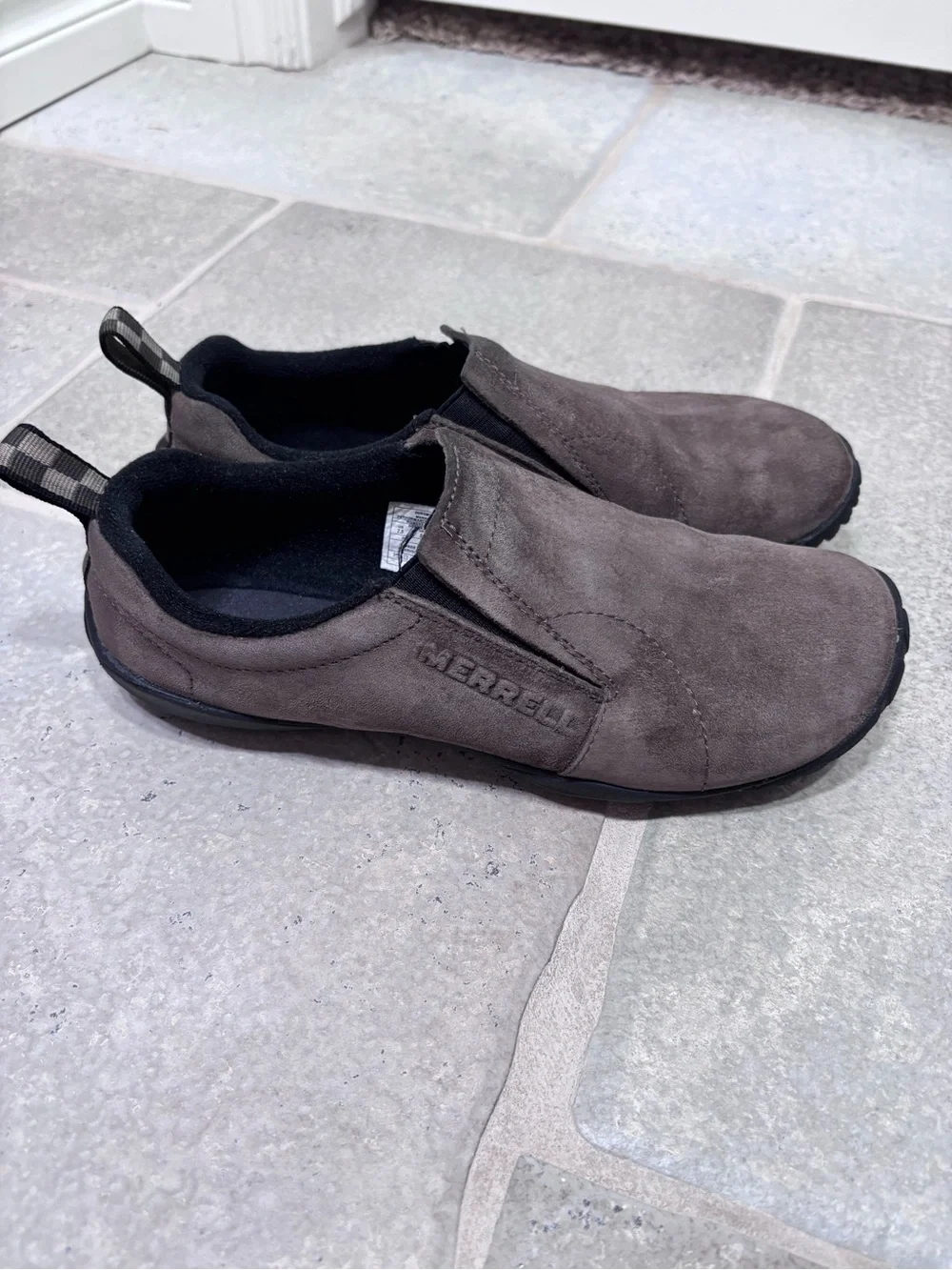 Merrell Jungle Glove Lightweight Suede Slip On Moc Shoes Women's 7.5 Brown